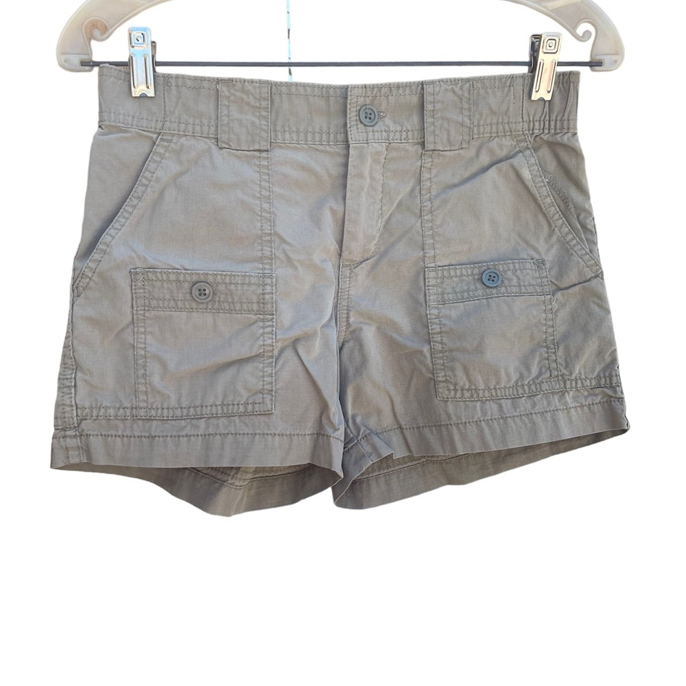 Gap Cotton Nylon Cargo Shorts Partial Elastic Waist size  1 Junior